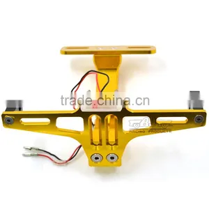 BJ-LPL-039 Aftermarket Aluminum Universal Motorbike License Plate Bracket Light With LED thumbnail-5