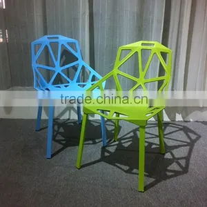Morden Design White Plastic Chair One Plastic Chair One HYH-9128 thumbnail-2