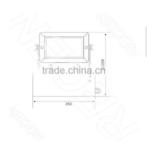 IP65 5*1w Power Consumption China Manufacture Sell Hot LED Emergency Low Ceiling Light Lamp RGFE212 thumbnail-2