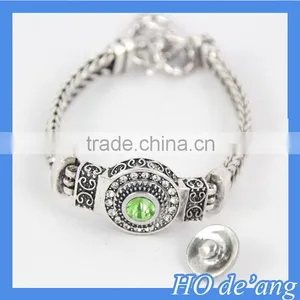 Hogift Wholesale DIY 18mm Snap Button Bracelet Charms Jewelry Free Shipping thumbnail-1
