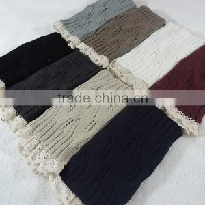 Trendy 2014 Winter Wholease Knit Lace Women Boot Cuffs Sock thumbnail-4