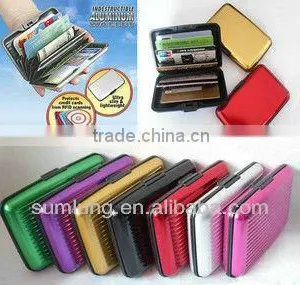 Anti Scan Aluminum Wallet Protect Your Credit Card and Identification Info ID Card Protector RFID Blocking Card Case/purse -12 thumbnail-1