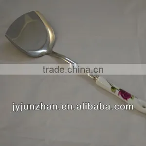 Stainless Steel Kitchen Turner With Ceramic Handle Made by Junzhan Factory Directly and Sell Directly thumbnail-1