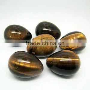 50*40/40*30/30*20 mm Drilled Kegel Exercise Tiger Eye Eggs thumbnail-1