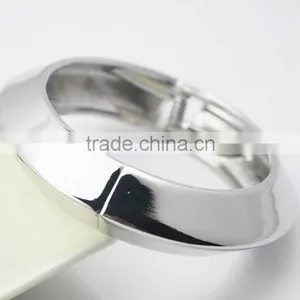 Fashion Blank Chunky Adjustable Alloy Bangle Mirror Polished thumbnail-3