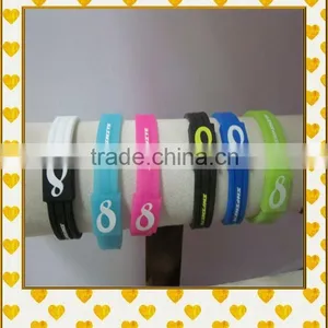 for Men Funny Rubber Promotion Item Gifts Silicone Wristband thumbnail-1