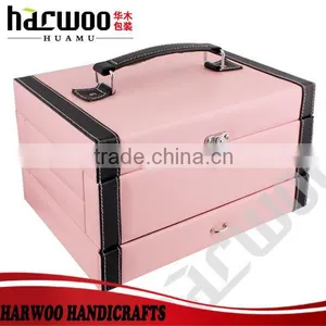 New Arrival High Quality European Leather Trendy Jewelry Box thumbnail-2