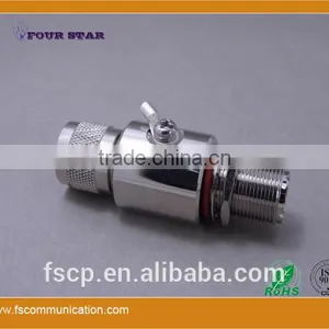 Gas Discharge Tube Lightning Protector UHF Male to UHF Female Bulkhead Connector thumbnail-6