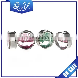 Transparent Liquid Jewelry Flowing Ear Plugs Men's Jewelry thumbnail-1