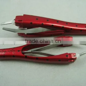 2013 Hot Sale!Plasic + Stainless Steel Finest Tweezer&Personal Care Tweezer thumbnail-1