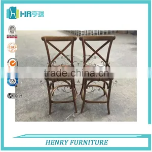Beech Wood Cross Back Vineyard Chair For Dining Chair thumbnail-6