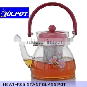 Perfect Clear Heat Resistant Borosilicate Glass Teapot & Infuser for Loose Tea or Display Tea 700F/1000F thumbnail-3