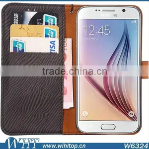 Luxury Zebra Stripe Flip Leather Stand Wallet Cover Phone Case for Samsung Galaxy S6 thumbnail-6