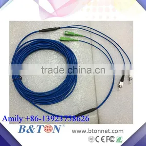 Armoured FC to LC SX DX SM MM Fiber Optic Cable Pigtail Optical Fiber Patch Cord thumbnail-1