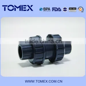Good Selling PN 10 Plastic Pvc Double Union Ball Check Valve thumbnail-1