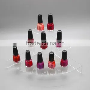 New Style Design Clear Nail Polish 3 Tier Acrylic Display Stand thumbnail-2