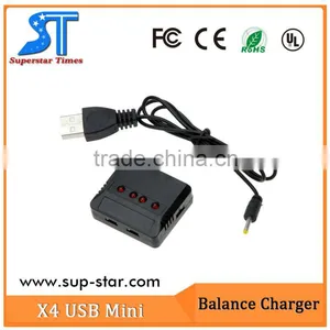 Best Price X4 USB Mini 4 Port 1S Lipo Battery USB Charger for Hubsan H107/Wltoys/Syma X5C/UDI U816/JXD Quadcopter Helicopter thumbnail-4