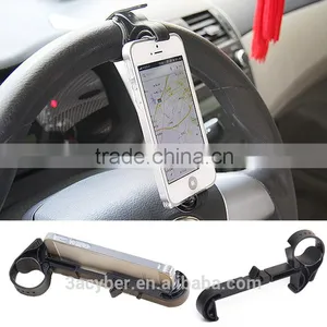 Car Phone Holder/Mobile Phone Car Holder Multifunction Steering Wheel Vehicle Navigation Car GPS Rest Creative Supplies thumbnail-1