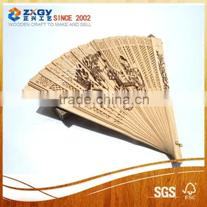 Bamboo Hand Fan Wood Hand Fan Chinese Personalized Hand Fan thumbnail-1