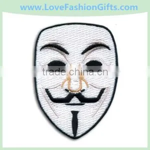 Embroidered Beijing Opera Face Applique Patch thumbnail-1