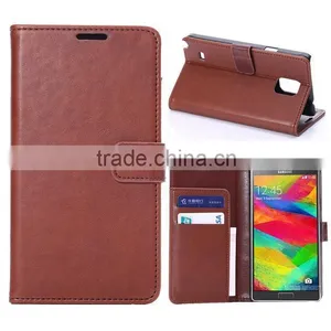High Quality Mobile Phone Case From China Supplier, pu Leather Wallet Case for Samsung Galaxy Note 4 Mobile Phone D0155 thumbnail-3