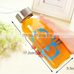 2016 Top Quality the Hot Lovely Glass Water Bottle Can be Customized thumbnail-5