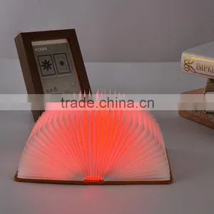 New Innovative USB Rechargeable Kraft Paper Book Shape Night Light Souvenir Gift Book Light thumbnail-3