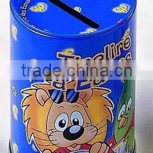 Cartoon Pattern, Attractive Design Money Tin Box thumbnail-1