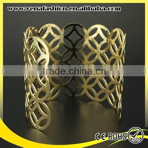Custom Engraved Wide Metal Bracelet, Metal Plate Bracelet Quality Choice thumbnail-2