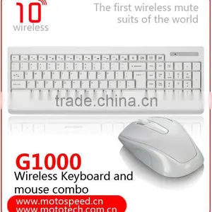 3D Embossed Mini Wireless Laptop Keyboard Mouse thumbnail-1