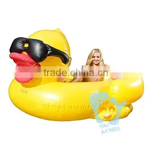 2017 Factory Price Giant Duck With Glasses Animal Pool Float thumbnail-1