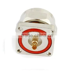 RF Coaxial Connector 7/16 Din Male 4-hole Panel Mount thumbnail-1