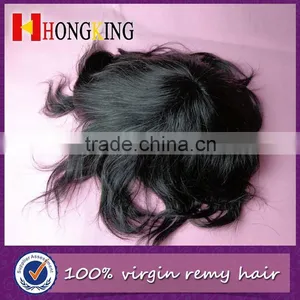 Indian Human Hair Invisible Super Thin Skin Injected Toupee thumbnail-1
