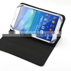 Book Design PU Leather Universal Folio Case for Tablet With Rotating Stand thumbnail-3