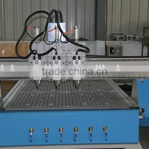 China Qingdao XJ1325 Automatic 3d Furniture Sculpture Wood Carving Cnc Router Machine thumbnail-3