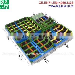 Indoor Bounce Trampoline Jumping Park With Customized Design for Sale thumbnail-2