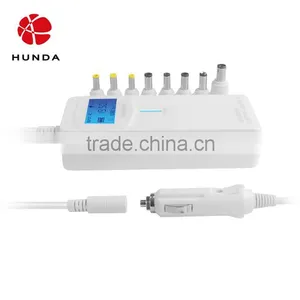 HUNDA DC Car Charger Auto Universal Laptop Notebook AC Adapter With LED Display thumbnail-1