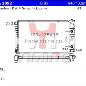 Auto Radiator for GM Suburban r v Series Pickup thumbnail-1