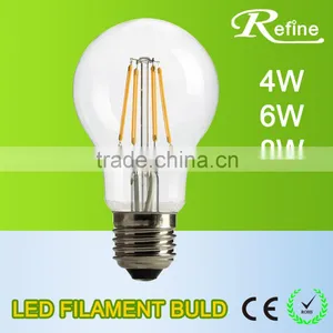 2016 Hot AC170-265V 4W A60 Dimmable Clear Glass Filament LED Bulb thumbnail-1
