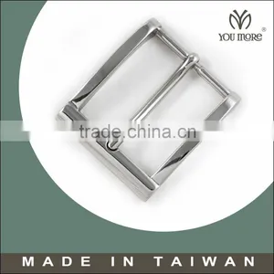 Brass Copper Design Nickel 35mm Plate British Steel Belt Buckle thumbnail-1