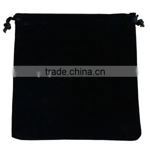 10*25cm In Stock High Quality Black Jewelry Velvet Gift Custom Velvet Jewelry Bag thumbnail-4