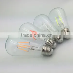 New Design Colorful Filament Led Bulb Vintage Retro Antique Industrial Style Lights ST64 E27 Brass thumbnail-6