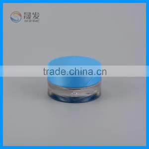 Clear Small Cosmetic Jar With Plastic Screw Cap thumbnail-3