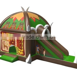 Farm Primitive Tribes Hut Inflatable Combo, thumbnail-1
