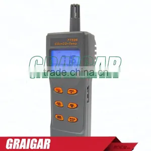 Handheld Combo Carbon Dioxide Carbon Monoxide CO2/CO Meter CO2/CO Detector 99 Memory USB Output AZ77596 thumbnail-1