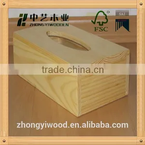 Trade Assurance Custom Wholesale Square Colorful Fashion Wooden Tissue Paper Box thumbnail-5