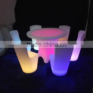 Led Dinning Table Large Diameter 1.1m With a Lots Seats Room thumbnail-1