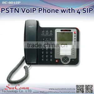 SC-6012P Professional Microphone Headsets IP Phone With PSTN Support 4 SIP Lines thumbnail-5