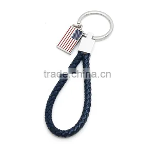 Custom Colorful Metal & Leather Car Keyring thumbnail-4