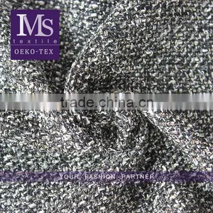 Wholesale Gold Metallic Woven Jacquard Wool Fabric, Woven Dress Fabric for Girls thumbnail-1